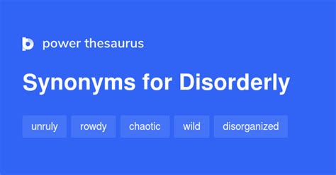 disorderly thesaurus